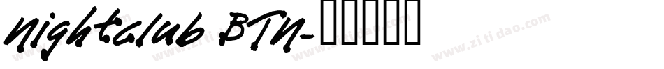 Nightclub BTN字体转换